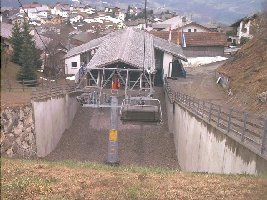 22: Falera: Die Talstation der 4KSB/Bubble (Da lag kein Schnee mehr!)