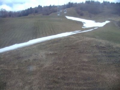 Blick auf die Reste der Schönleiten Abfahrt