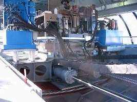 Hauptschuldiger, der Antrieb der Bahn, im Vodergrund der Notantrieb