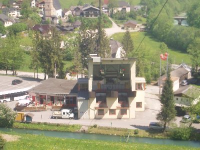 die Talstation der Untersbergbahn