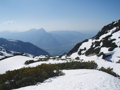 rechts geht die Abfahrt lang