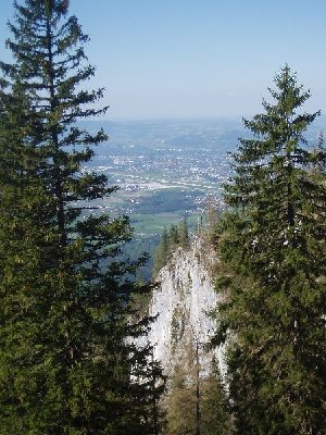 Blick auf Salzburgs Flughafen