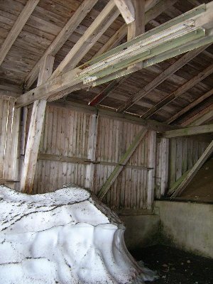 Außer einem Schneehaufen ist hier nichts mehr...