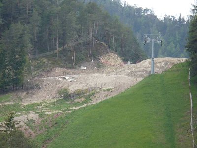 Cianross-Hang vom Ortskern St.Vigil gezoommed