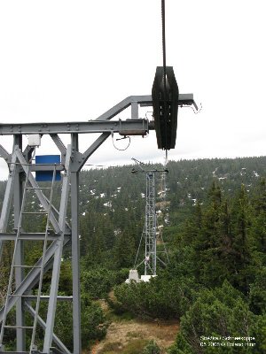 Niederhalterstütze, Blick Richtung Mittelstation