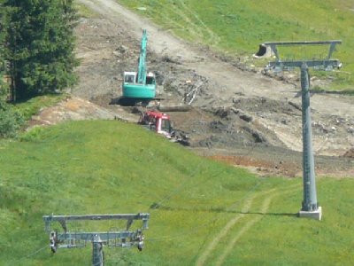 kurz vor der Talstation der Almbahn