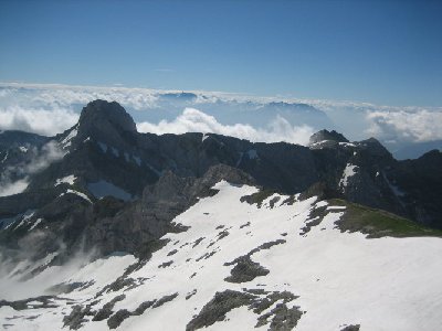 Lisengrat, Altmann, Schesaplana im Hintergrund