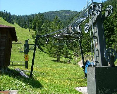 Talstation SL Esterbergalm, 900 m lang
