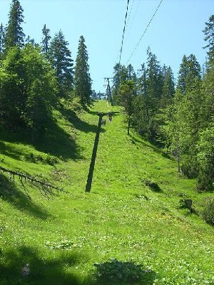 Oben ist schon die 2. Kurve zu sehen