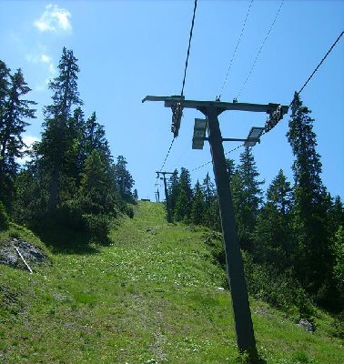 Restliche Trasse. Oben kommt der Ausstieg..