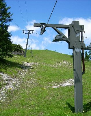 Trasse Gschwandlift vom Einstieg aus