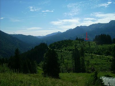 Blick vom 2SB-Ausstieg zur ehemaligen Bergstation