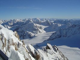 Panorama zum Fernerkogel, wo das Projekt läuft für einen neuen Zubringer....