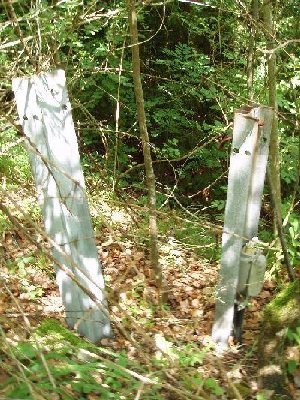 Reste der Bergstation des Schleppliftes