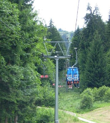 jetzt geht's durch den Wald...