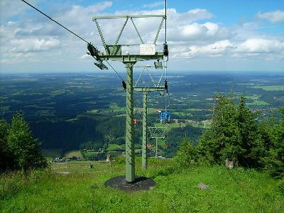 Blick vom Ausstieg aus