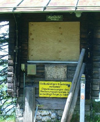 An der ehemaligen Talstation