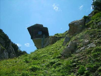 Unterhalb der Bergstation
