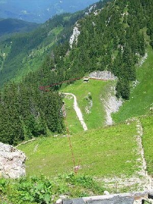 Trasse vom Ausstieg aus