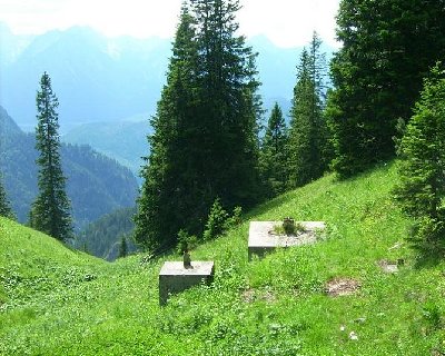 Fundamente Talstation d. Gipfellifts