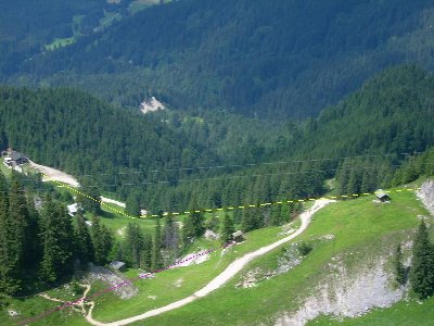 Gipfelblick - gelb untere DSB, pink obere