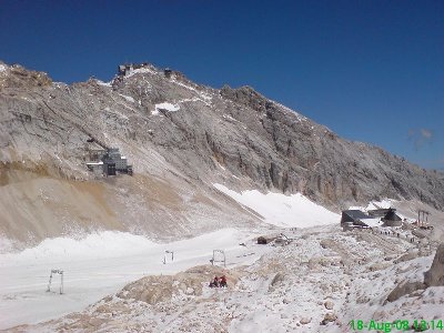 Zugspitzgipfel, Schneefernerhaus und Sonn Alpin