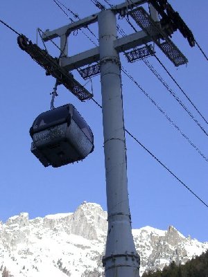 Stütze 1 und Gondel