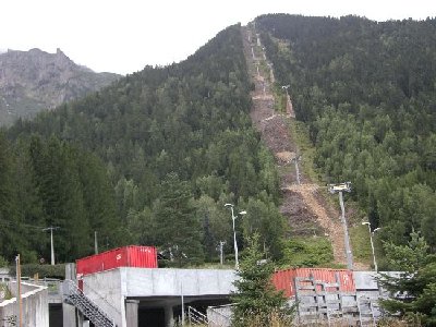Strecke und das schon letztes Jahr gebaut Parkhaus