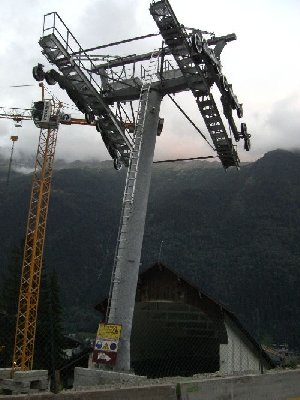 Stütze 1 und alte Talstation