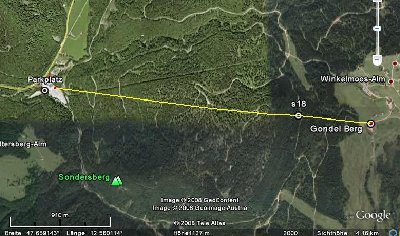 Verlauf neuer Zubringerbahn mit 23 Stützen