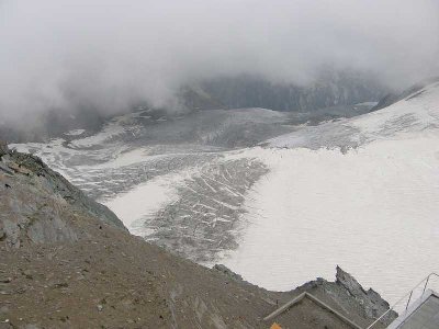 Foto 1: Hohlaubgletscher vom Mittelallalin gesehen