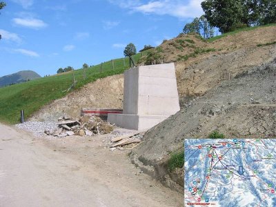 Fundament in Nahaufnahme