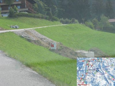 Fundament der Stütze beim Maierhof
