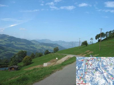 Selbe Stütze Sicht Richtung Inntal. Hintern Buckl ist der Stimmlacher
