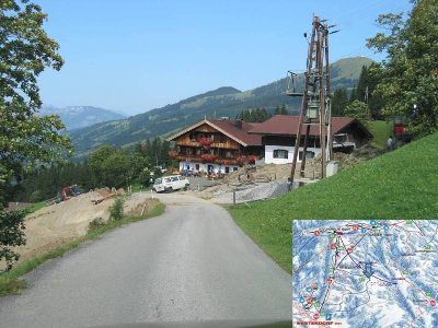 Blick auf dem Stimmlacher mit den Verlegungsarbeiten der neuen Rohre