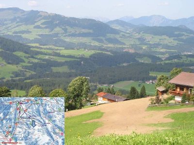 Ein paar Meter weiter unten schau die alte Piste schon wieder "besser" aus.