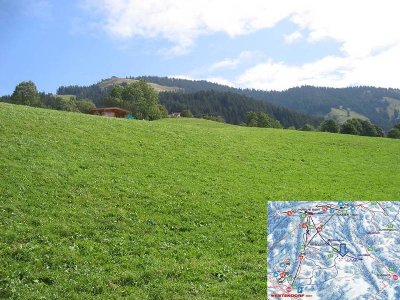 Der Anfang der neuen geplanten Piste zur Talstation Choralmbahn.