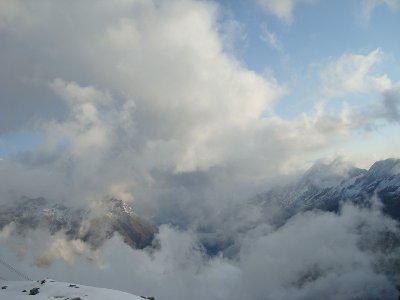 Um ca. 8 Uhr am Trockenen Steg - beindruckend!