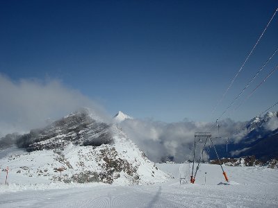 Blick von unterhalb der Testa den Gandegg hinab - beste Bedingungen