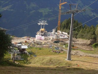 Die neue Beschneiung der Piste 1