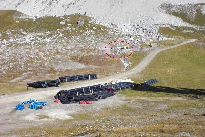 Auffangbecken für denn Speichersee