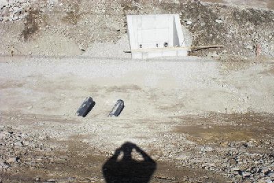 Die Verbindungsrohre der beiden Speicherseen