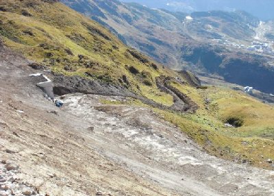 Hier ist der Anschluß an die bestehende St. Antoner beschneiung