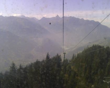 kurz vor der Bergstation der Seilbahn