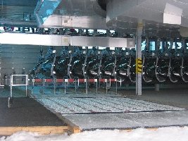 Garagierung und Förderband