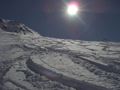 linke Kasrerer Piste Tiefschnee