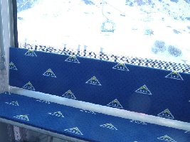 Neue Polster in der Lazidbahn