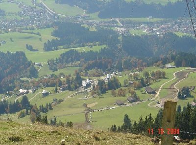 Blick die Trasse runter. Man erkennt DSB Scherthannbahn, Salvenbahn II&amp;I und die 3SB