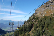 Während der Talfahrt.