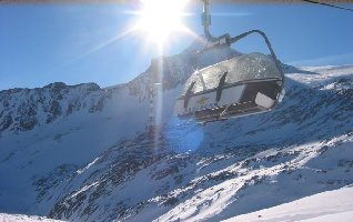 Nochmal der Blick aus der Gratbahn aufs Kitzsteinhorn